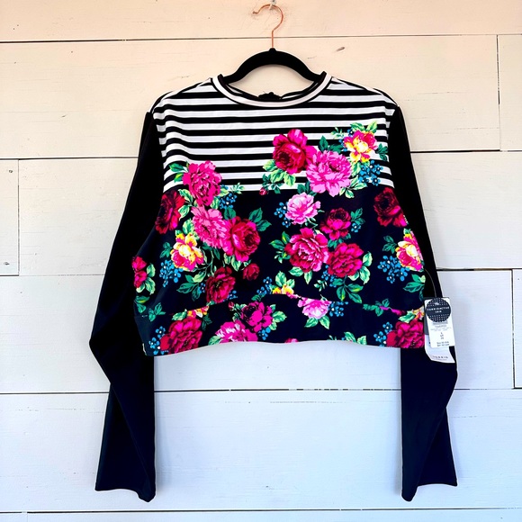 torrid Other - Torrid Swim Top 1/4 Zip Floral Print Torrid Size 4X